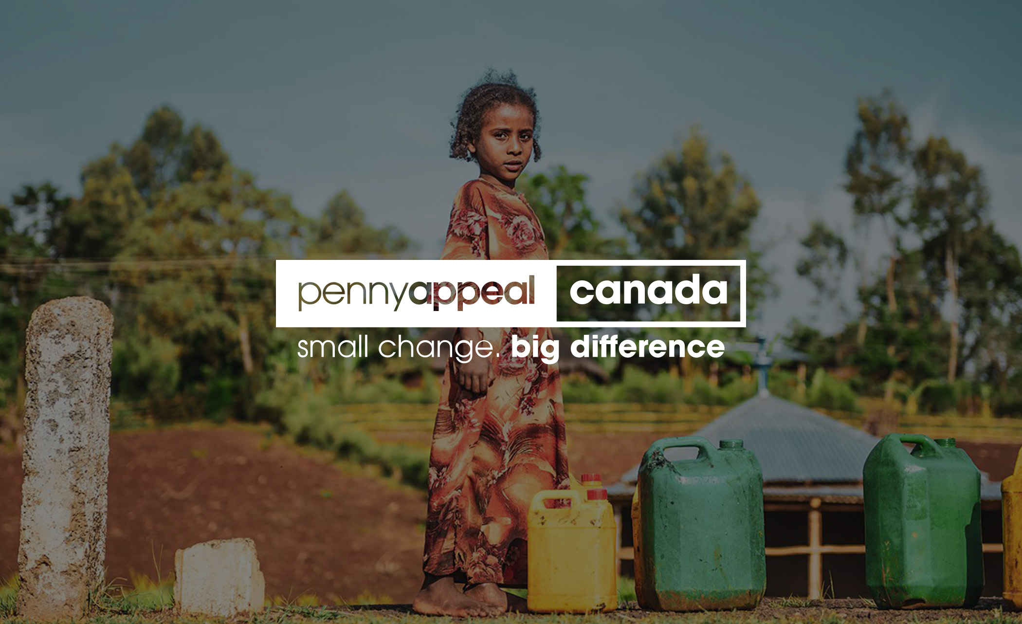 Image of girl in Kenya with water relief from Penny Appeal