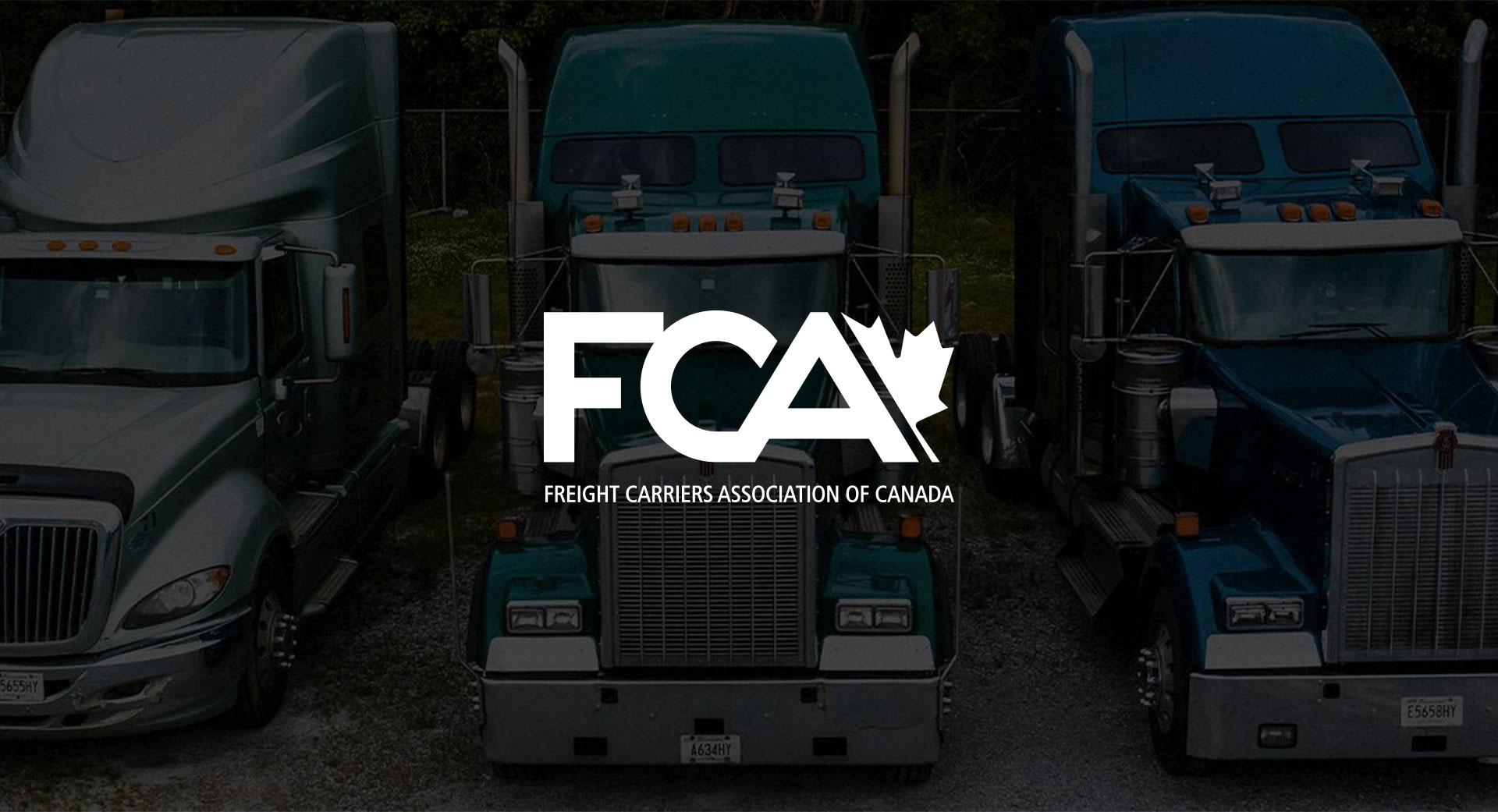 FCAC graphic with trucks in the background
