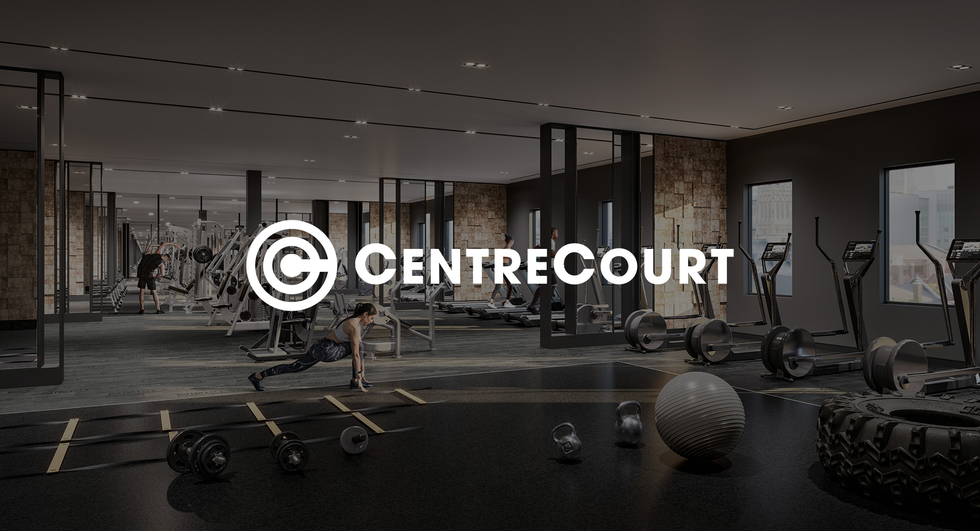 CentreCourt's condo project with the gym showcased